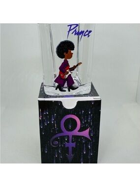 Prince Purple Rain Character Glass with Symbol